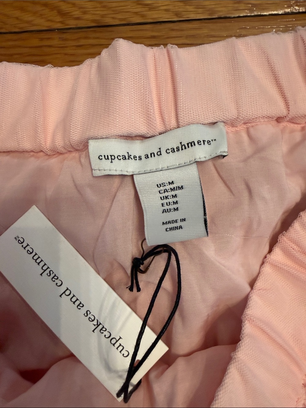 cupcakes & cashmere Pale Pink Layered Tulle Skirt balletcore medium NWT ballet - Picture 3 of 4